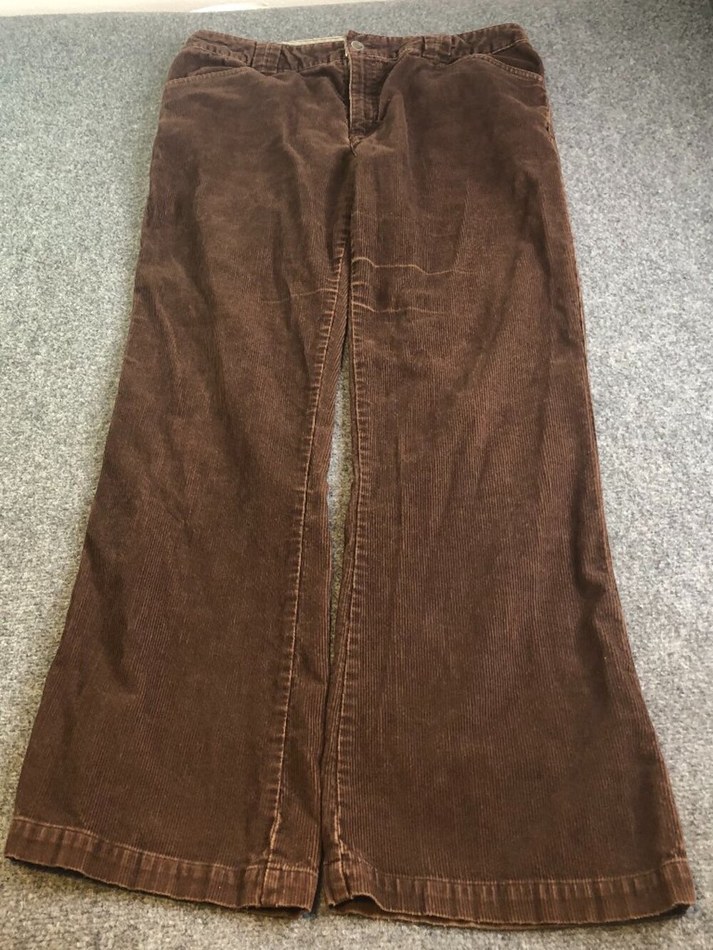 The North Face Corduroy Pants Womes Size 12 Brown Corduroy Flare 34x32